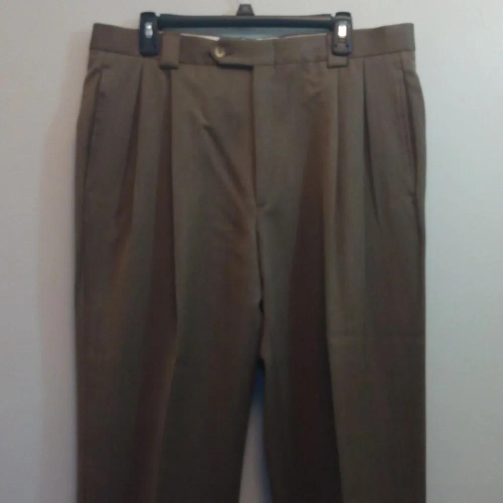 NWT Mark Shale Light Brown Wool Dress Pants  36 - 34 - Picture 4 of 13